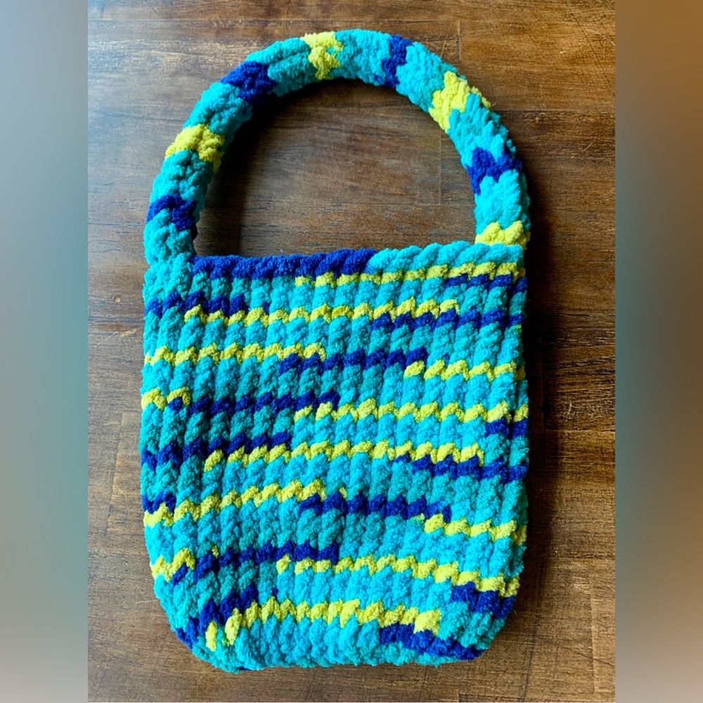 New Loom Knit Basket Satchel